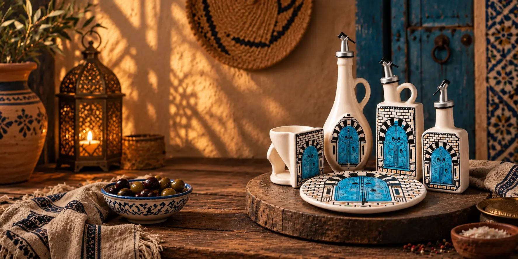 Poterie tunisienne artisanale El Mawrouth