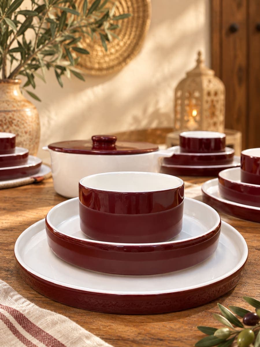 Service de table Marron chocolat