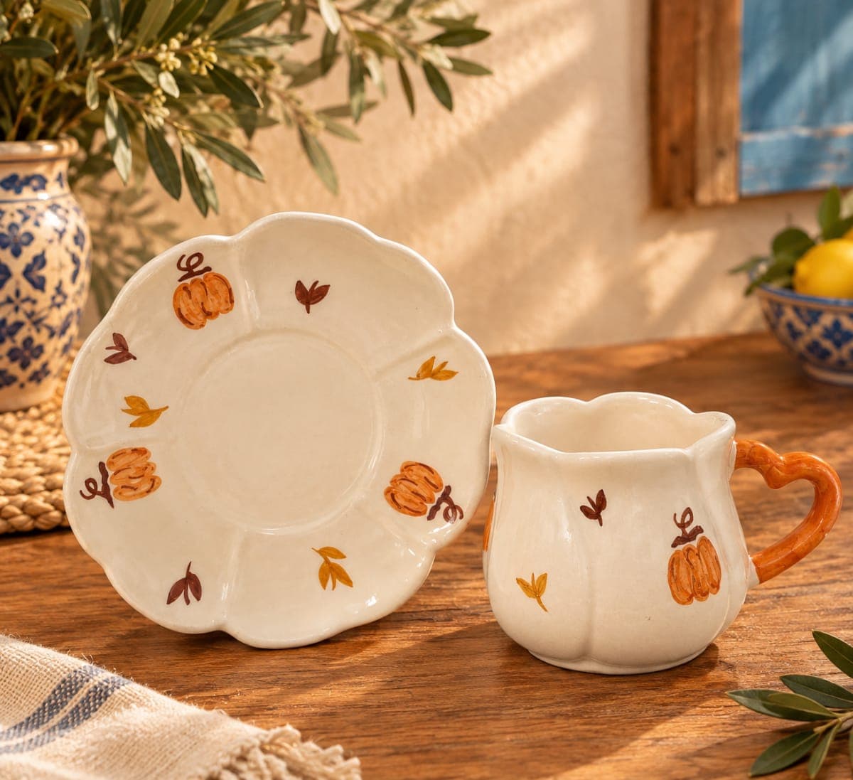tasse et sous tasse automne