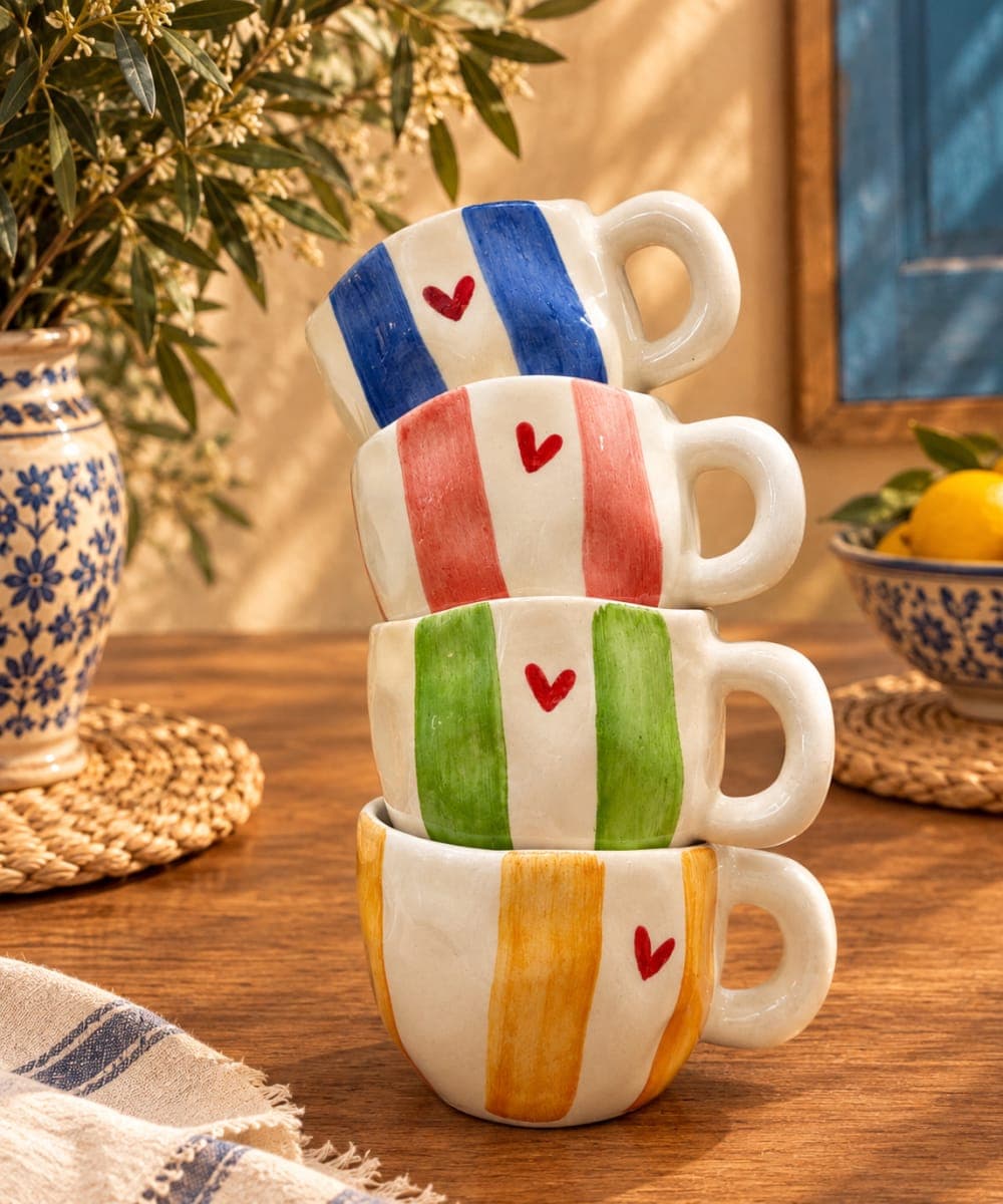 Pack mugs rayé
