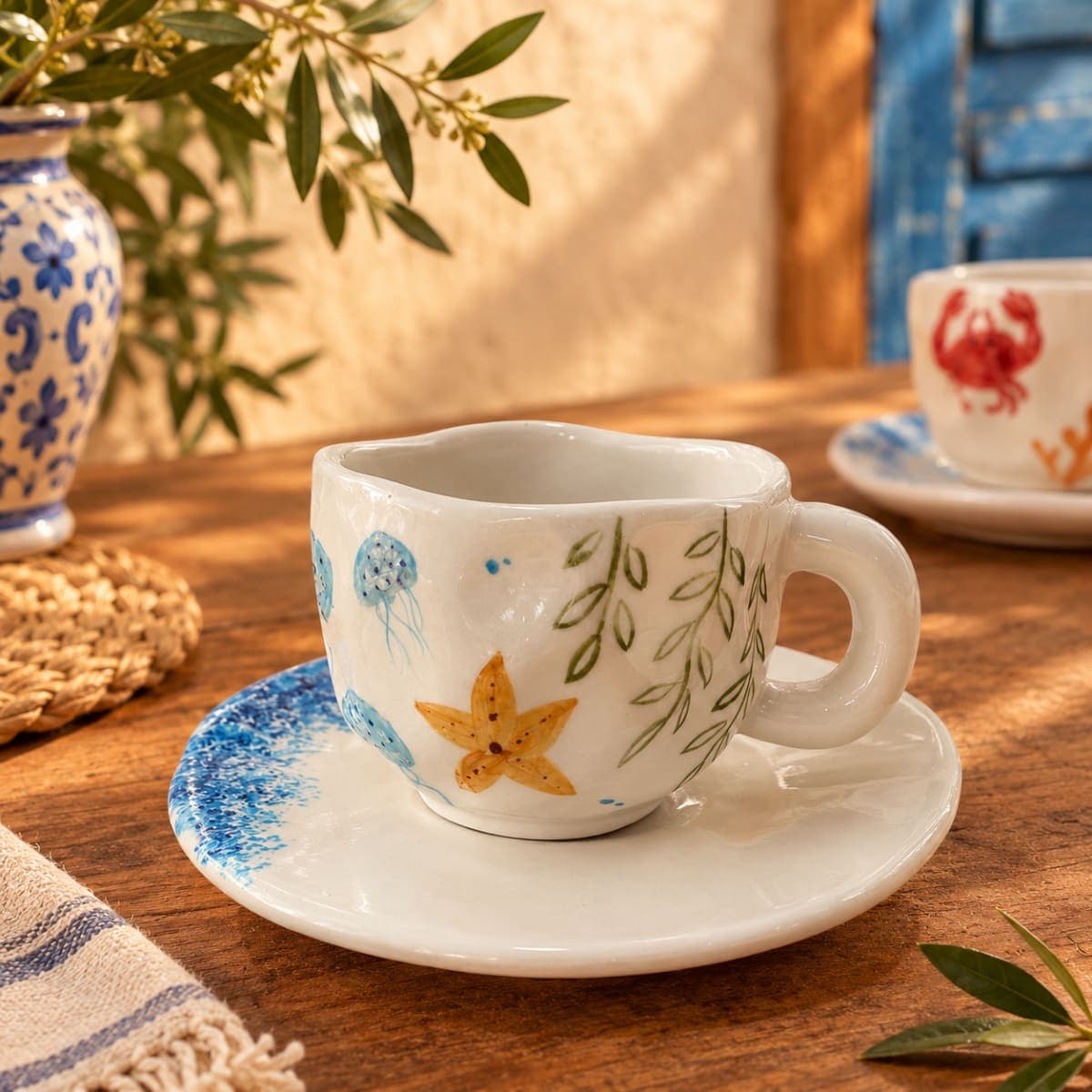 Tasse et sous tasse houta